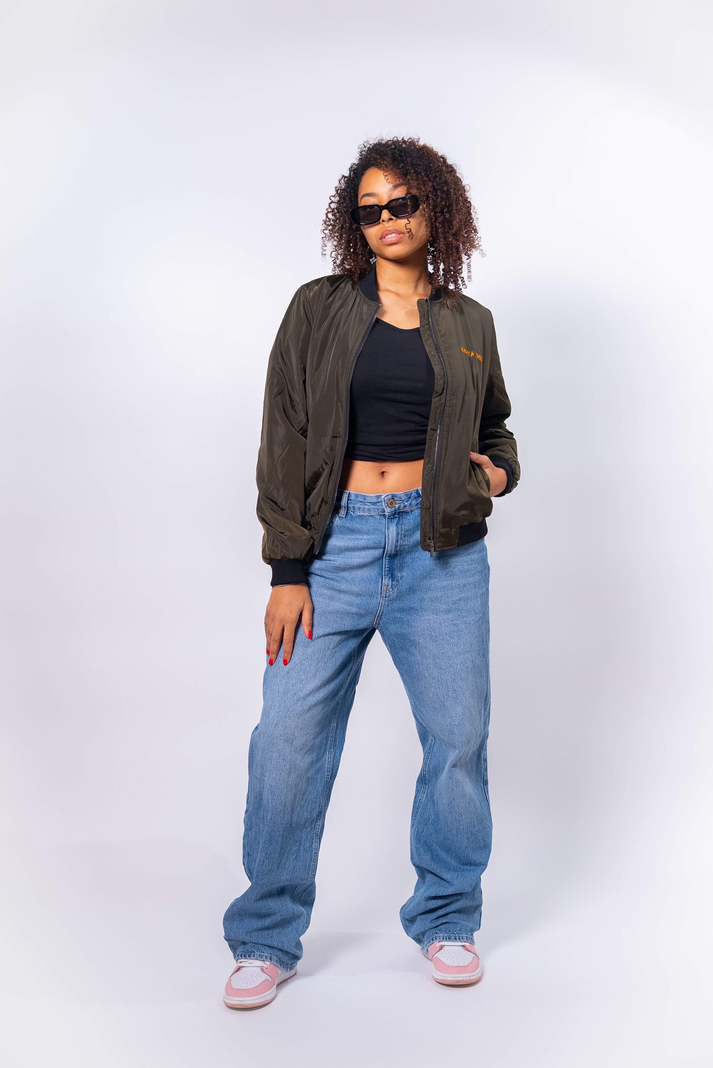 KHAKI-BOMBER FÜR DAMEN