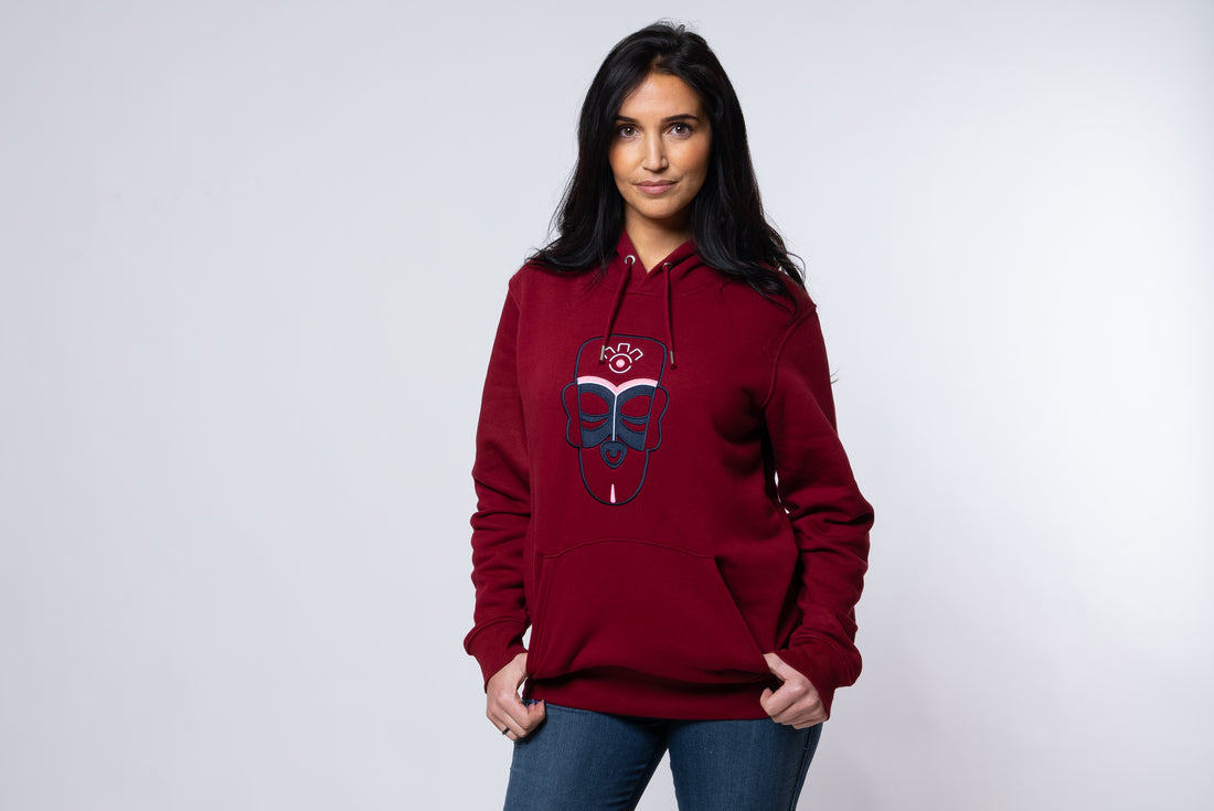 SWEAT-SHIRT A CAPUCHE BURGUNDY