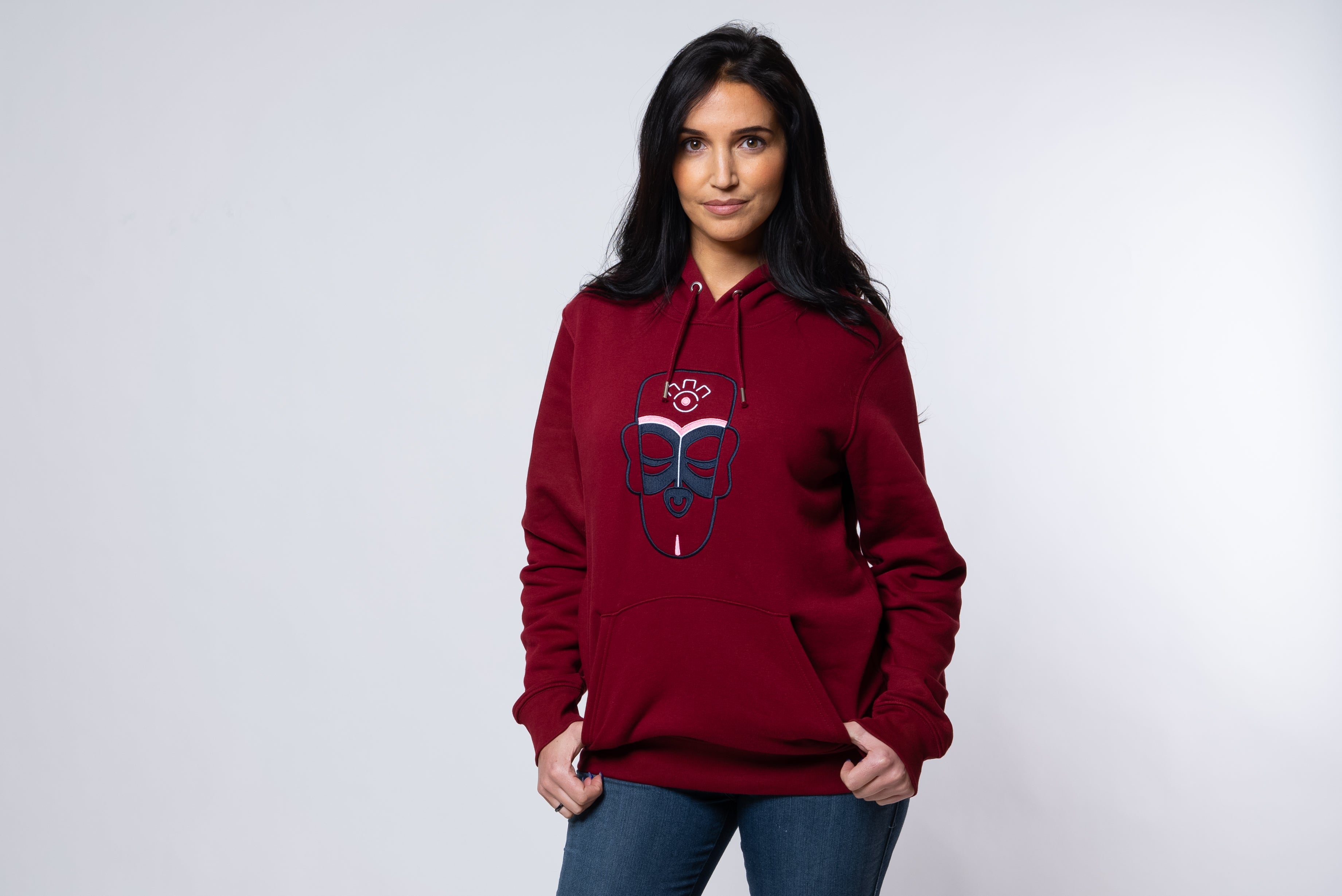 SWEAT-SHIRT A CAPUCHE BURGUNDY