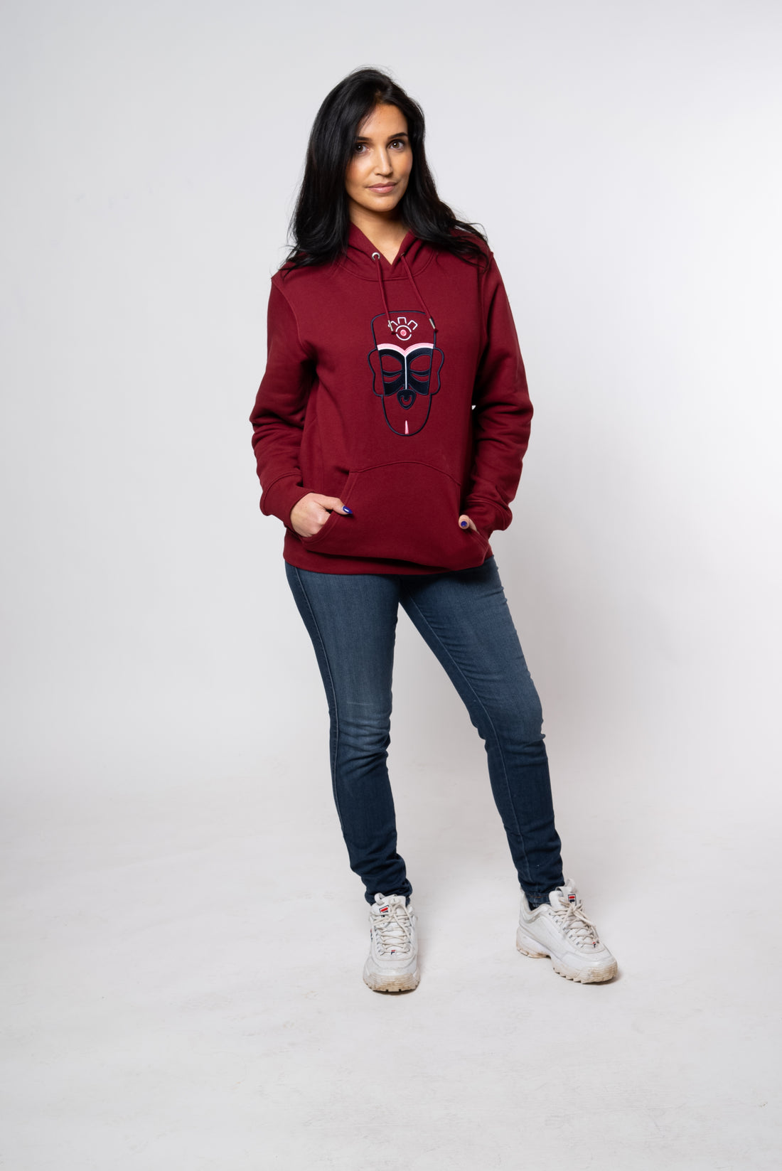 SWEAT-SHIRT A CAPUCHE BURGUNDY