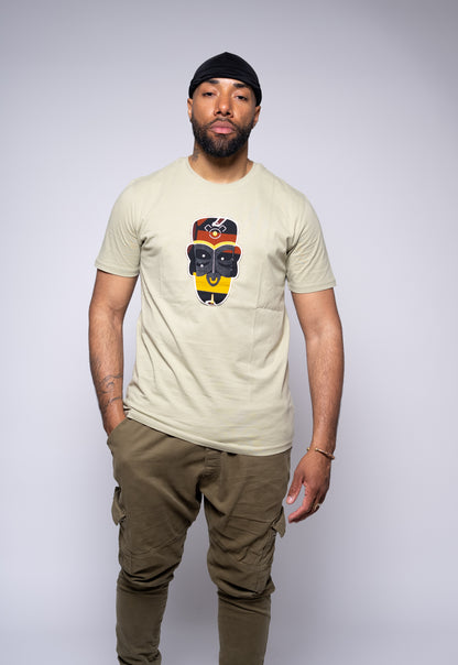 Unisex-T-Shirt in Khaki