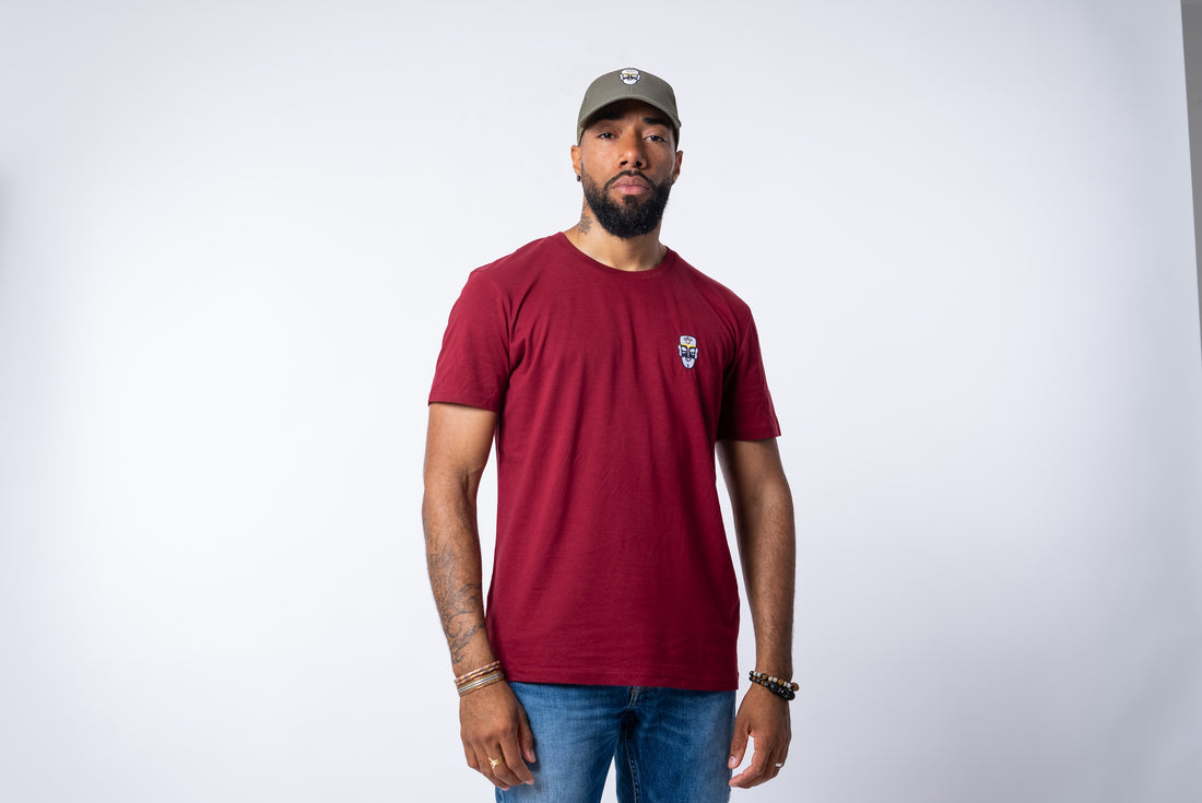 T-SHIRT BORDEAUX UNISEXE